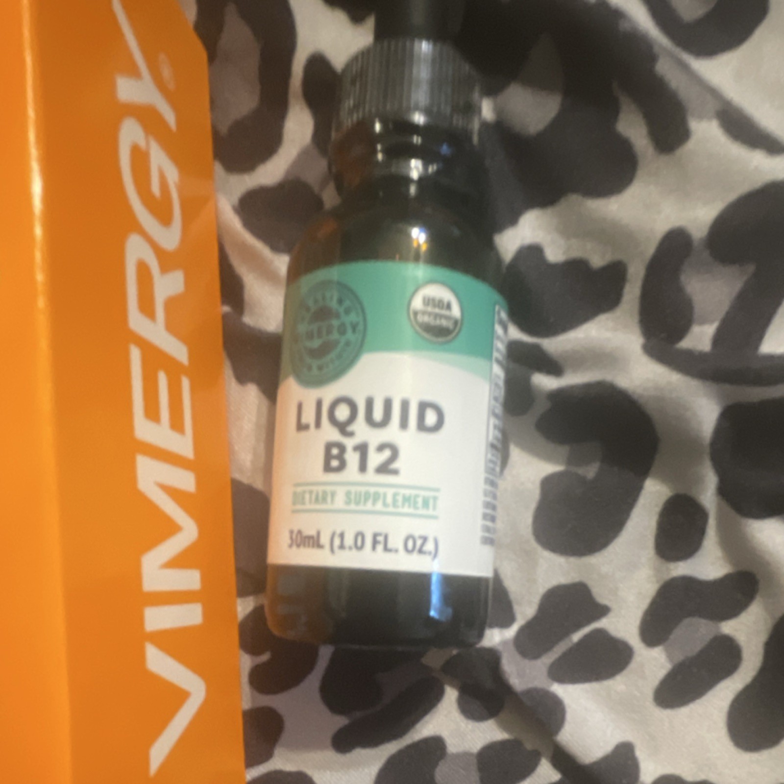 Vimergy Vitamin B12 Liquid Drops Dietary Supplement General Wellness 30 mL