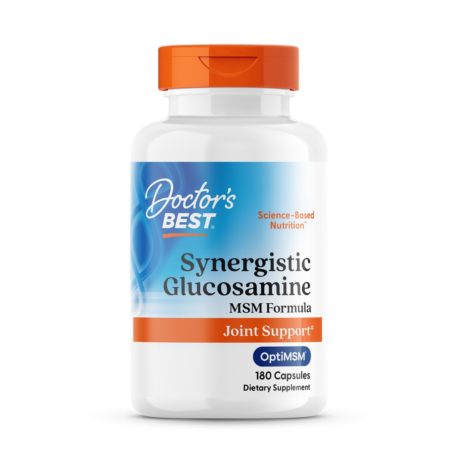 Doctor’s Best Synergistic Glucosamine with 180 Count (Pack of 1), No Color
