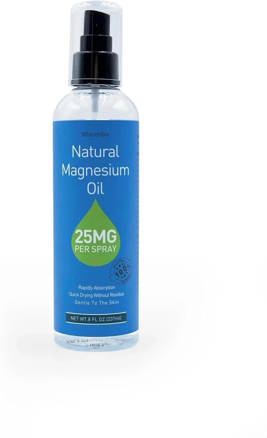 Magnesium Oil Spray – For Feet, Sleep & Muscle Relief, Vanilla/Lavender/Natural.