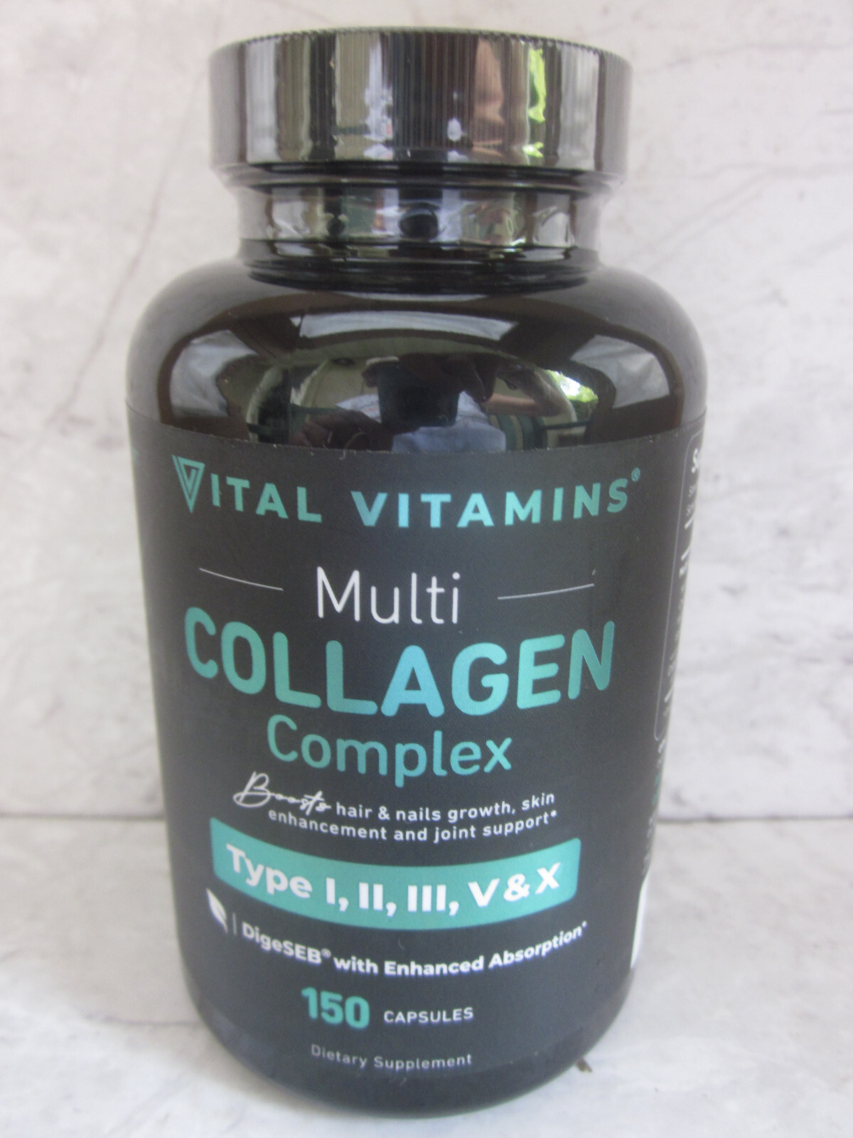 Vital Vitamins Multi Collagen Complex Type I, II, III, V & X, 150 Caps – 11/27