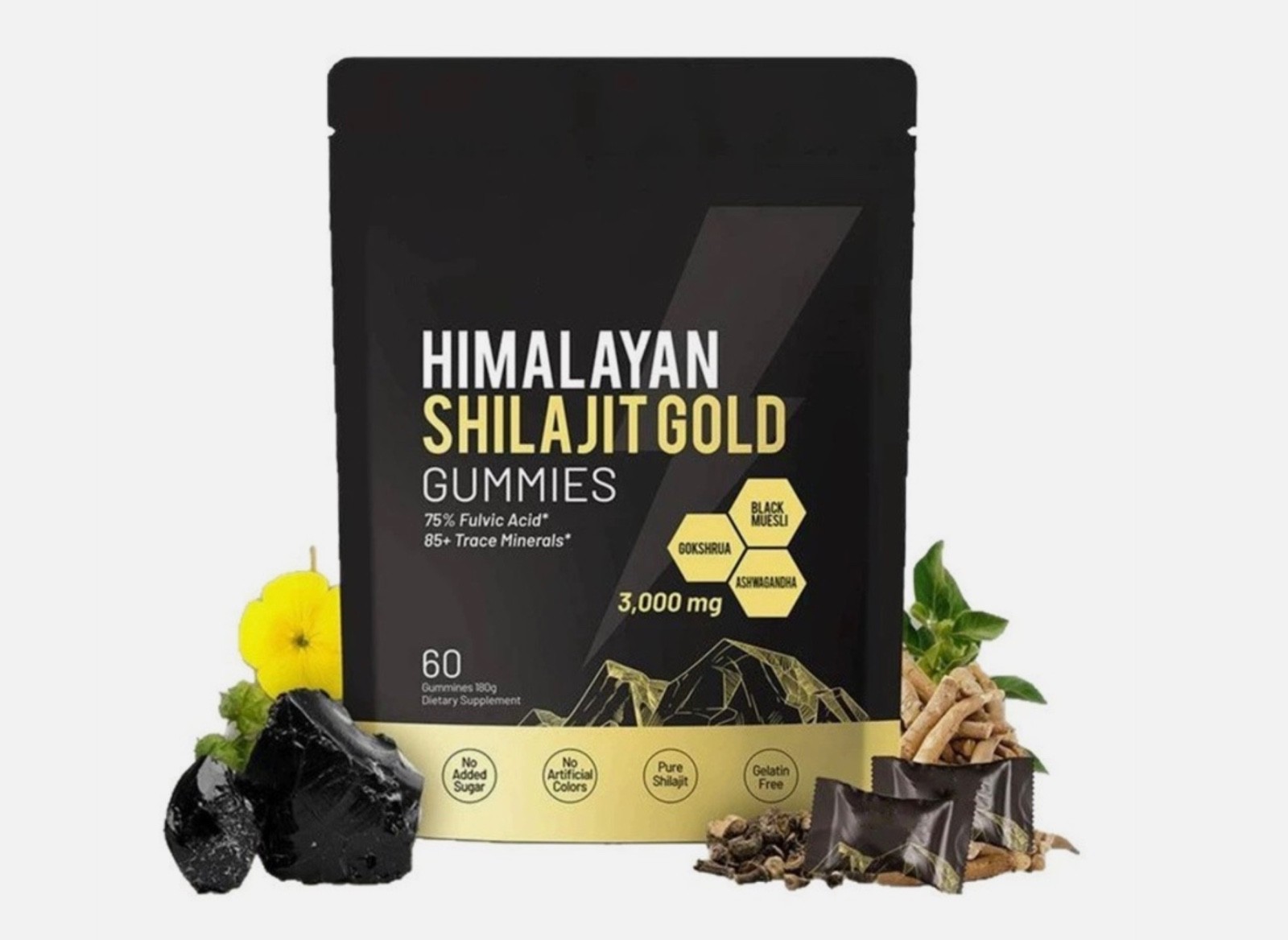 Himalayan Shilajit Gold Gummies, 60count