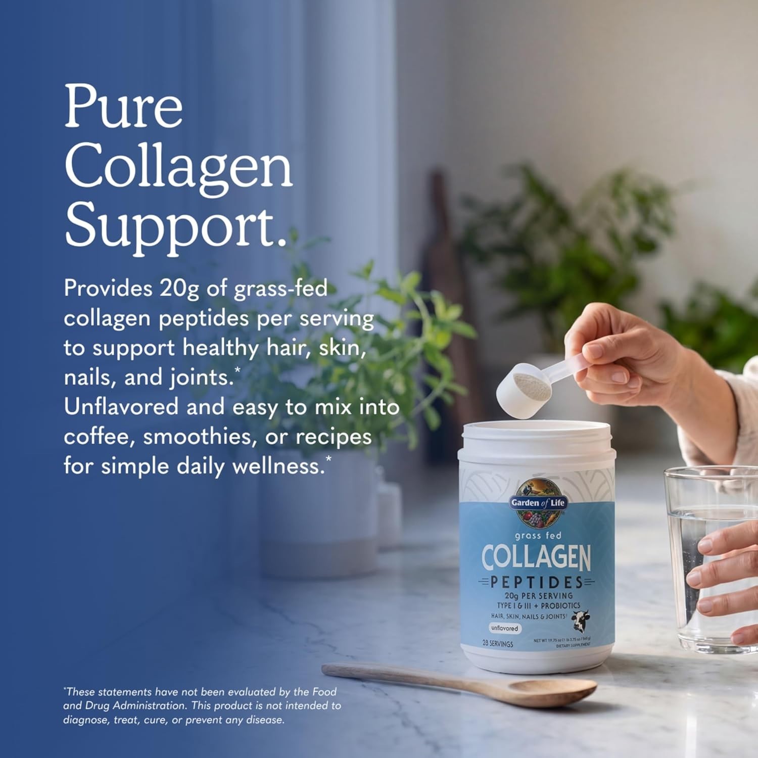 Clean Hydrolyzed Collagen Powder – Digestive Support & Skin Elasticity – 1.24lbs