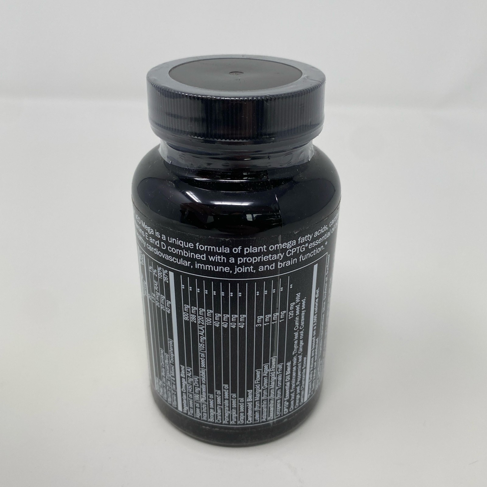 doTERRA xEO Mega Omega Complex 120 Softgels – Black Bottle