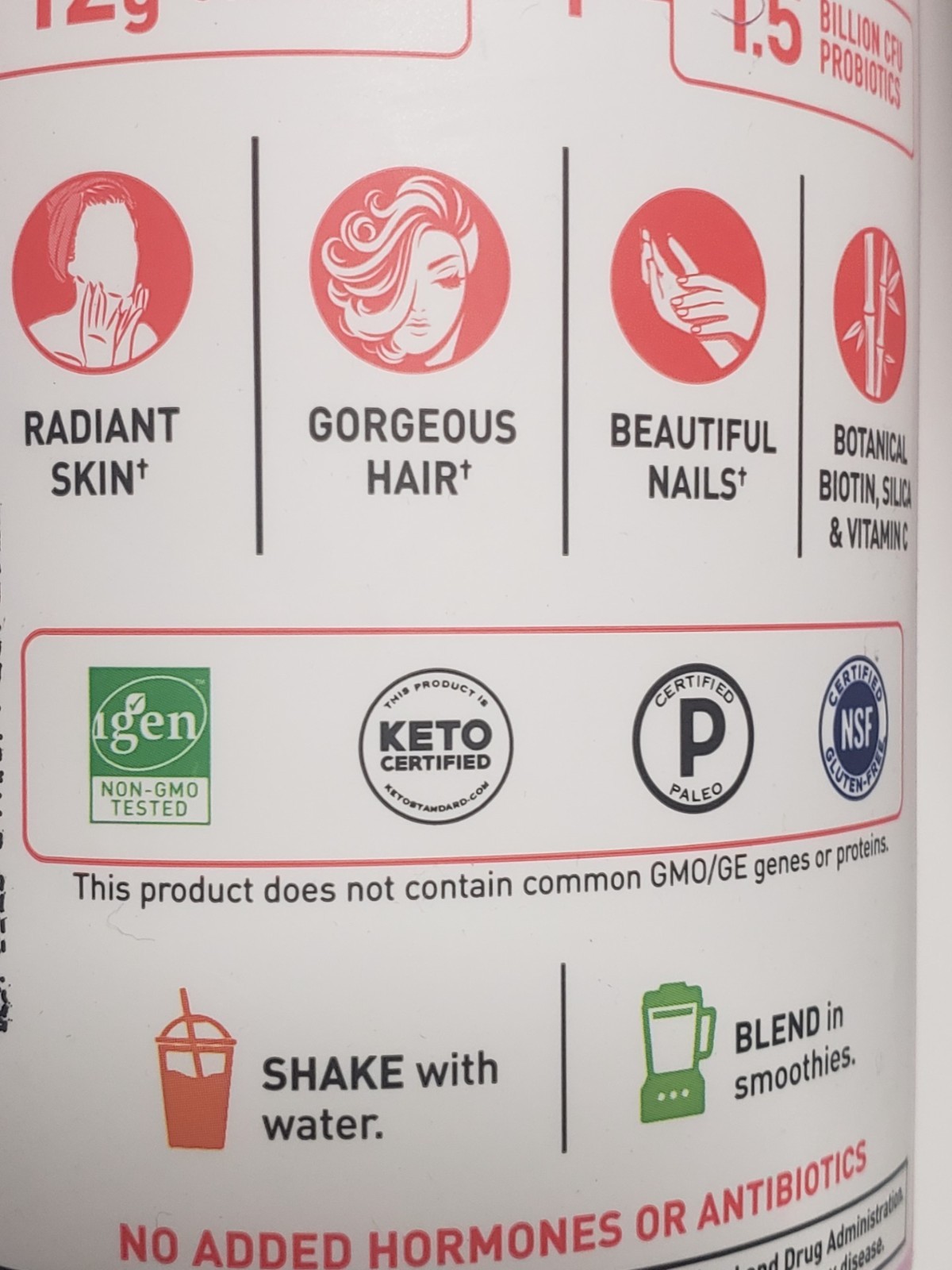Garden of Life – COLLAGEN BEAUTY – Hair Skin Nails – Strawberry Lemonade 9/2027