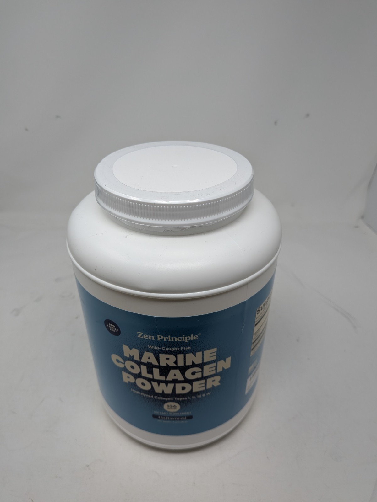 Zen Principle Marine Collagen Powder Hydrolyzed Wild-Caught Fish 3lb