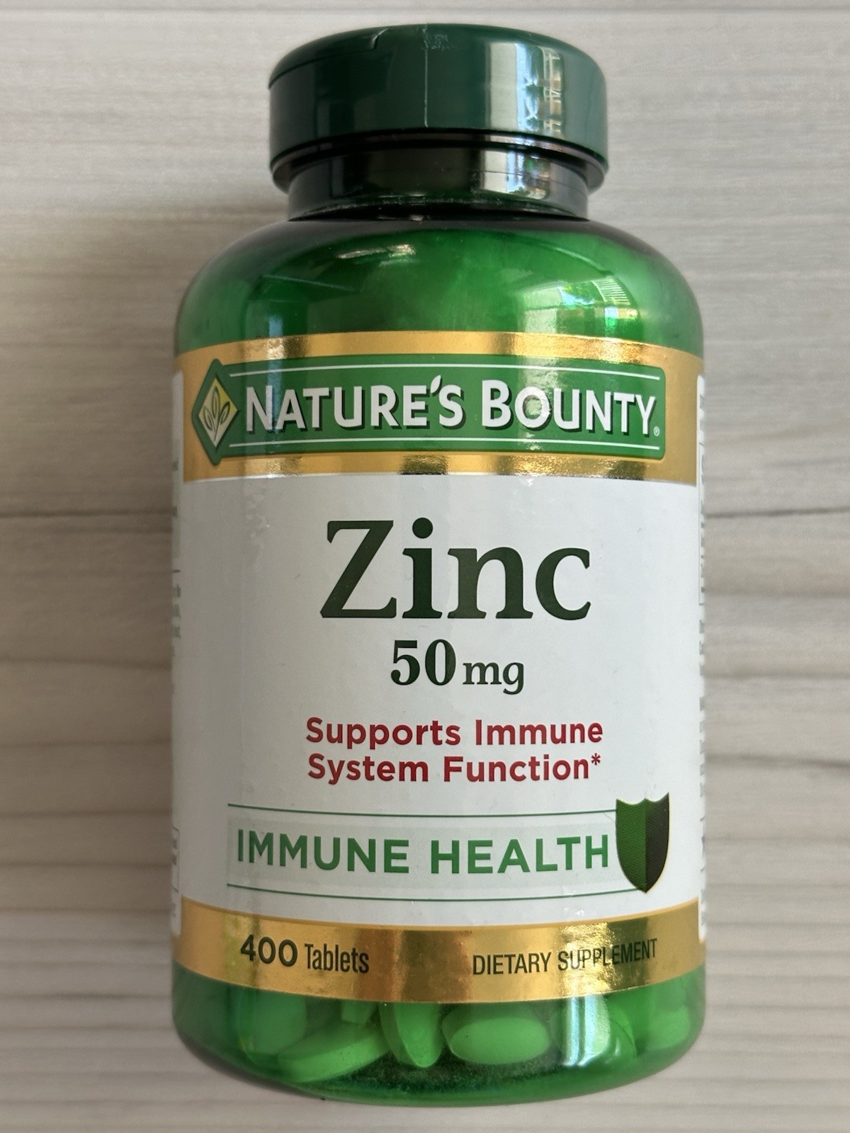 Nature’s Bounty Zinc 50 mg 400 Tablet Support Immume System – EXP 04/2026