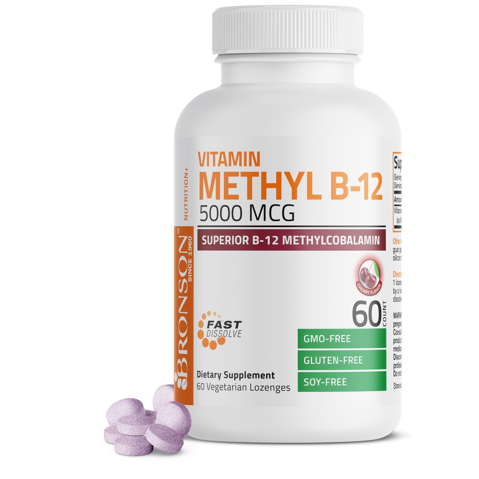 Methyl B12 Vitamin Energy Brain Support Lozenges