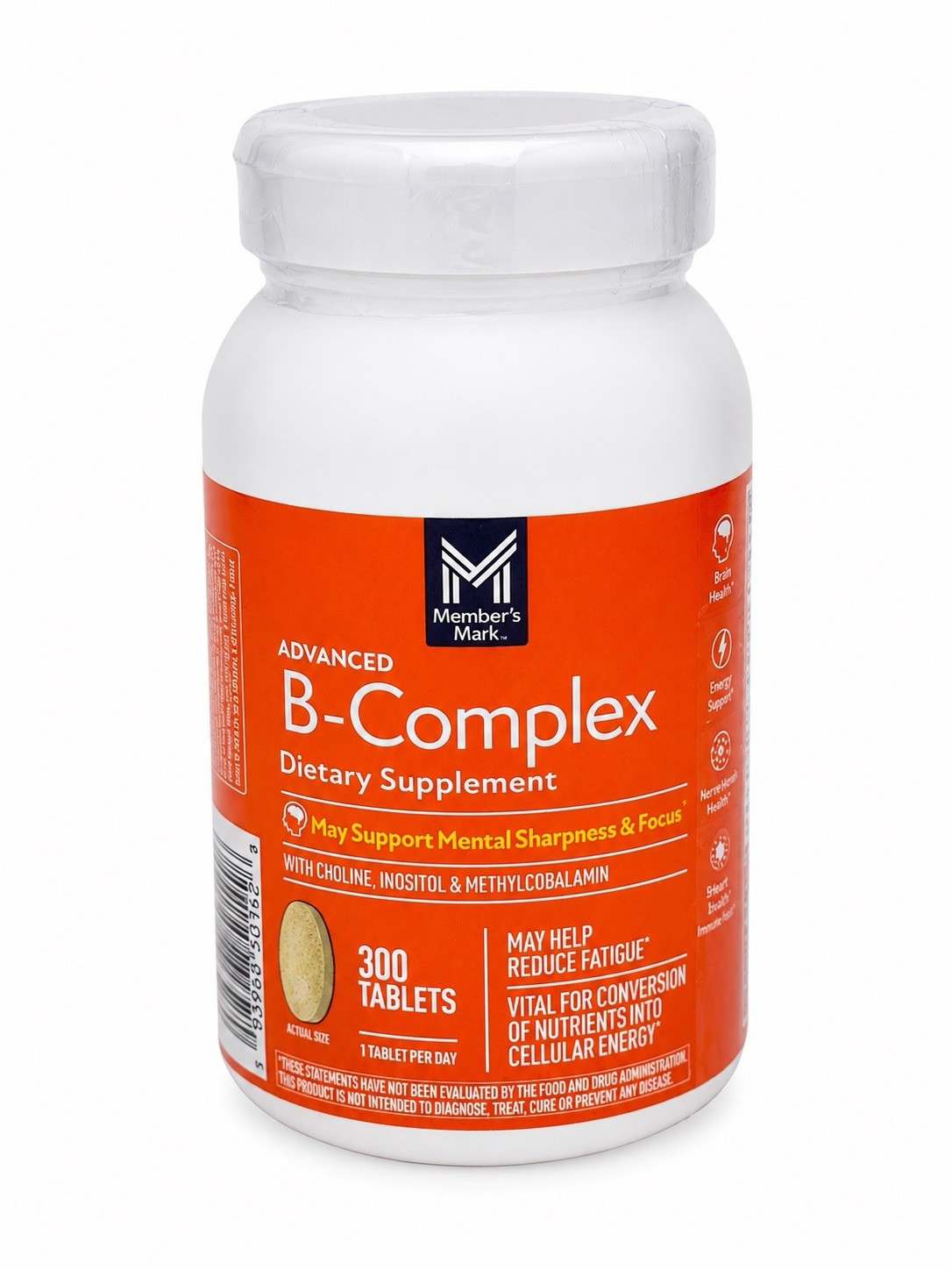 Member’s Mark Advanced B-Complex, 300 Tablets