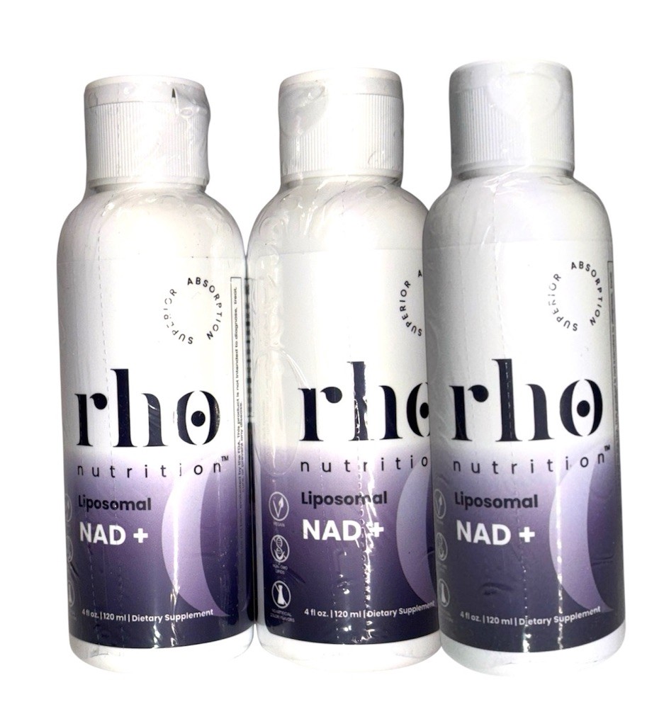 x3 Rho Nutrition Liposomal NAD+ Ultra High Absorption Liquid 6/2027