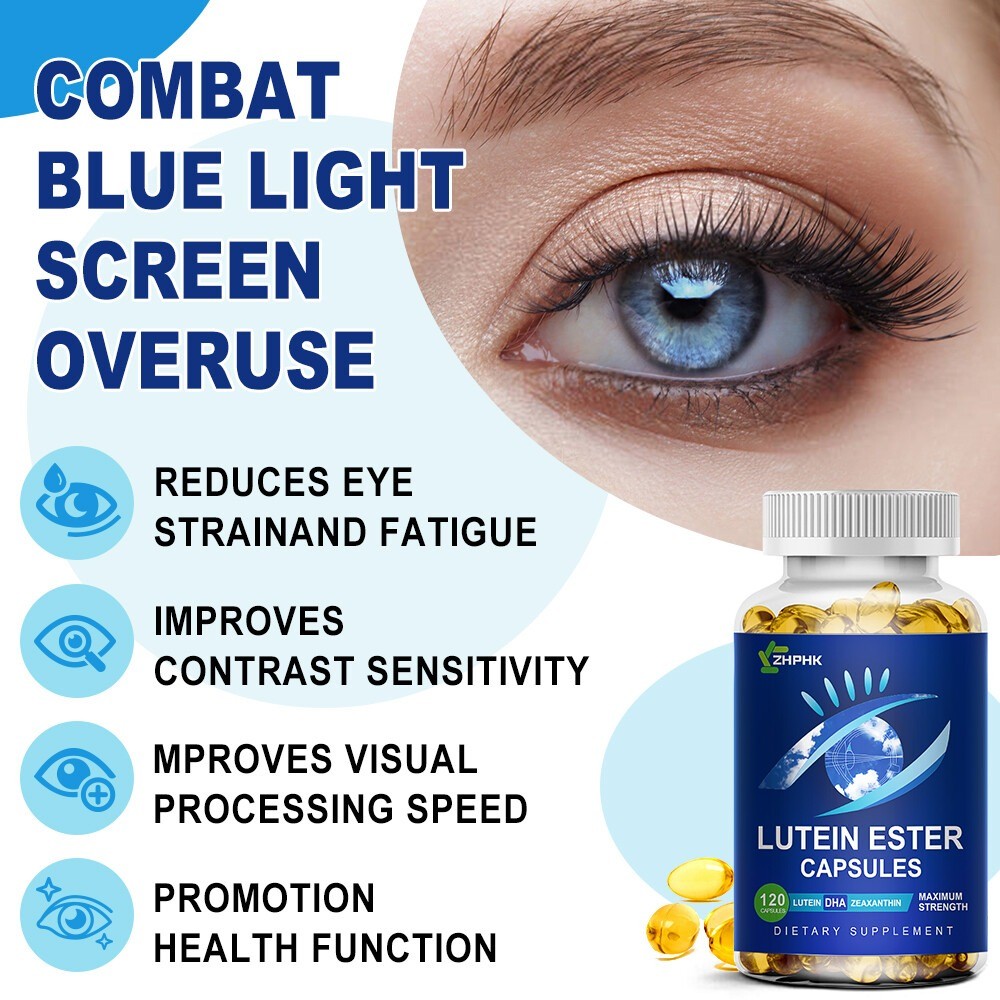 3 bottles of Lutein capsules help with skin antioxidant and improve eye health