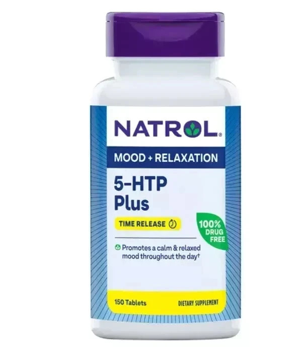 Natrol 5-HTP Plus Mood and Relaxation 100 mg, 150 Time Release Tablets