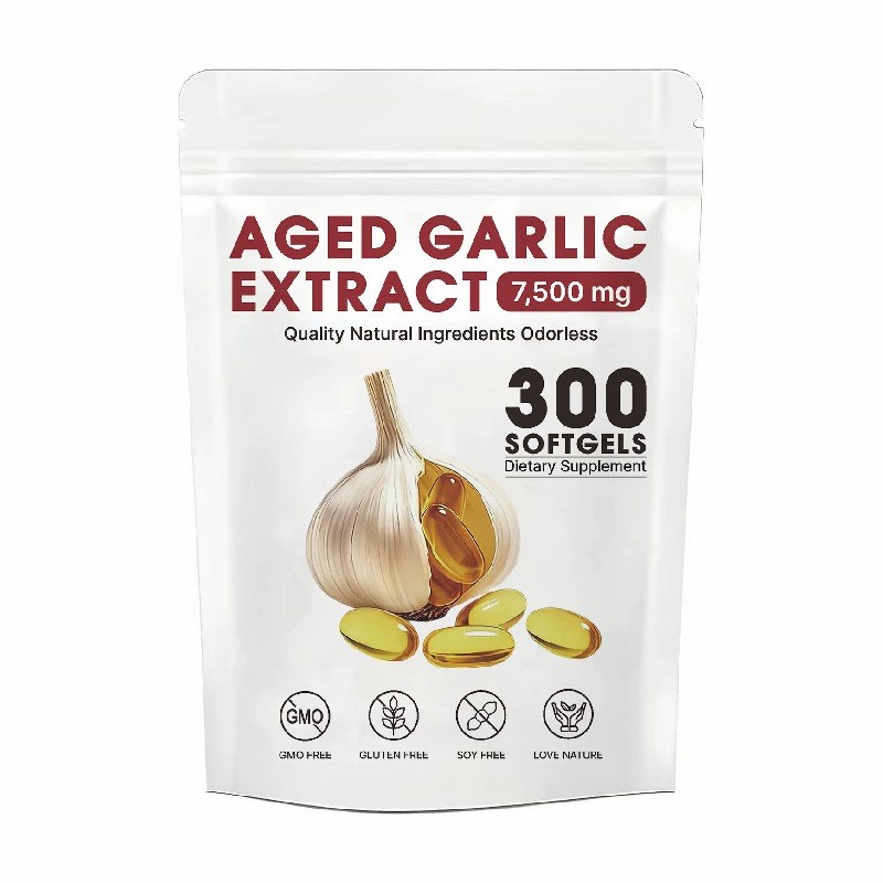Elare Aged Garlic Extract, 300 Softgels, 7500mg Odorless | Heart & Immune US