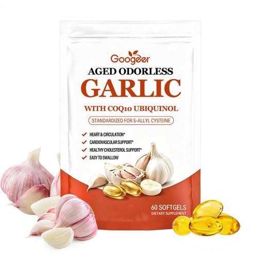 Improved Aged-Resilia Garlic Extract 600mg Softgels (60 Count)