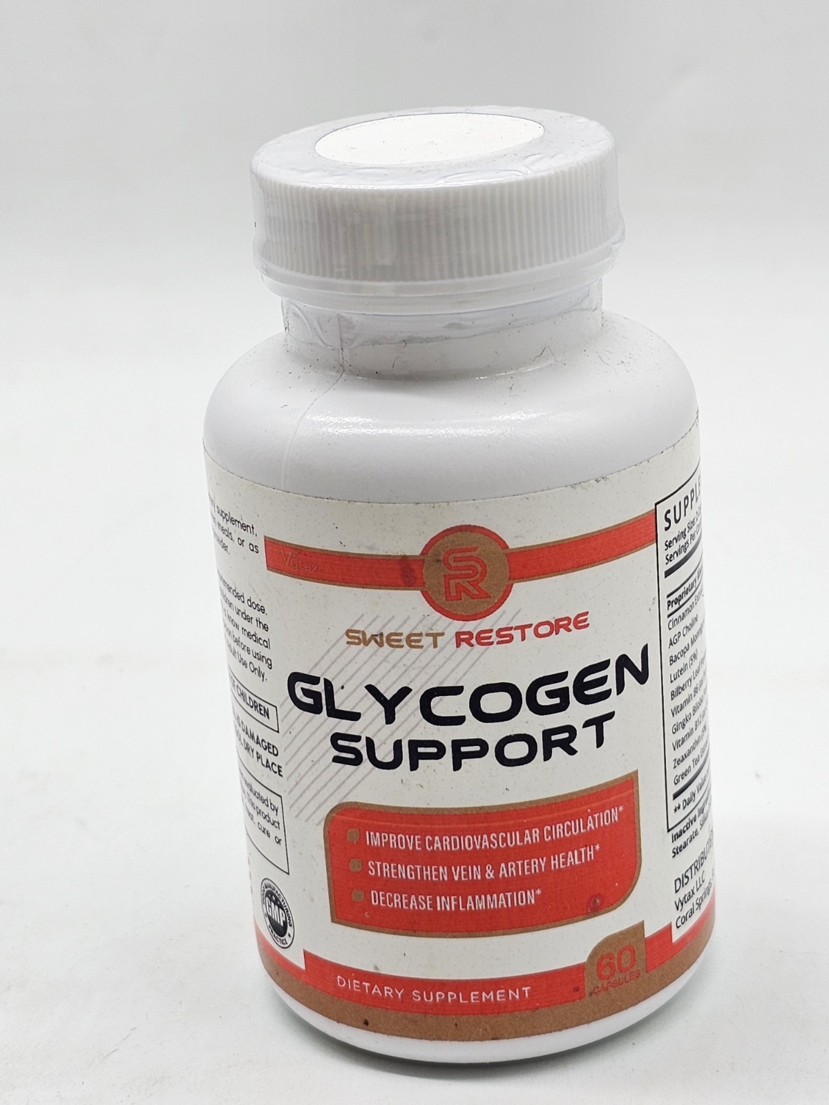 Sweet Restore Glycogen Support Support Daily Balance and Energy 60 Capsules 9/28