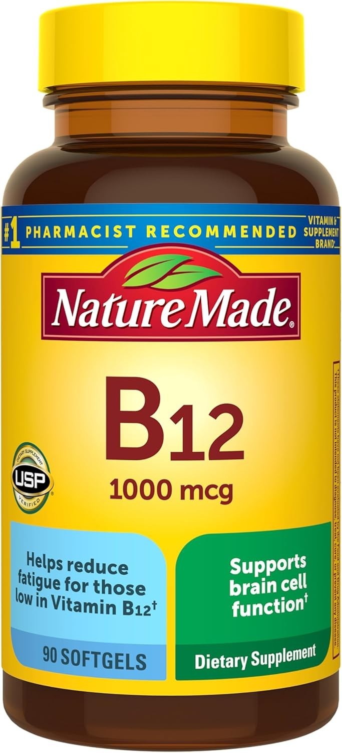 Nature Made B12 Vitamin 1000 mcg – Energy Metabolism Support Supplement