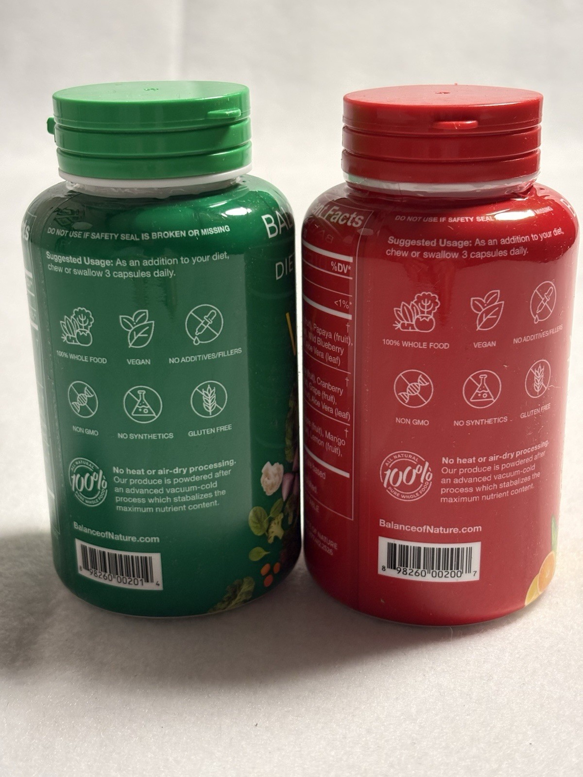 Fruits & Veggies Natures Balance 2 Pack 90 Capsules Supplement Nutrition Keto