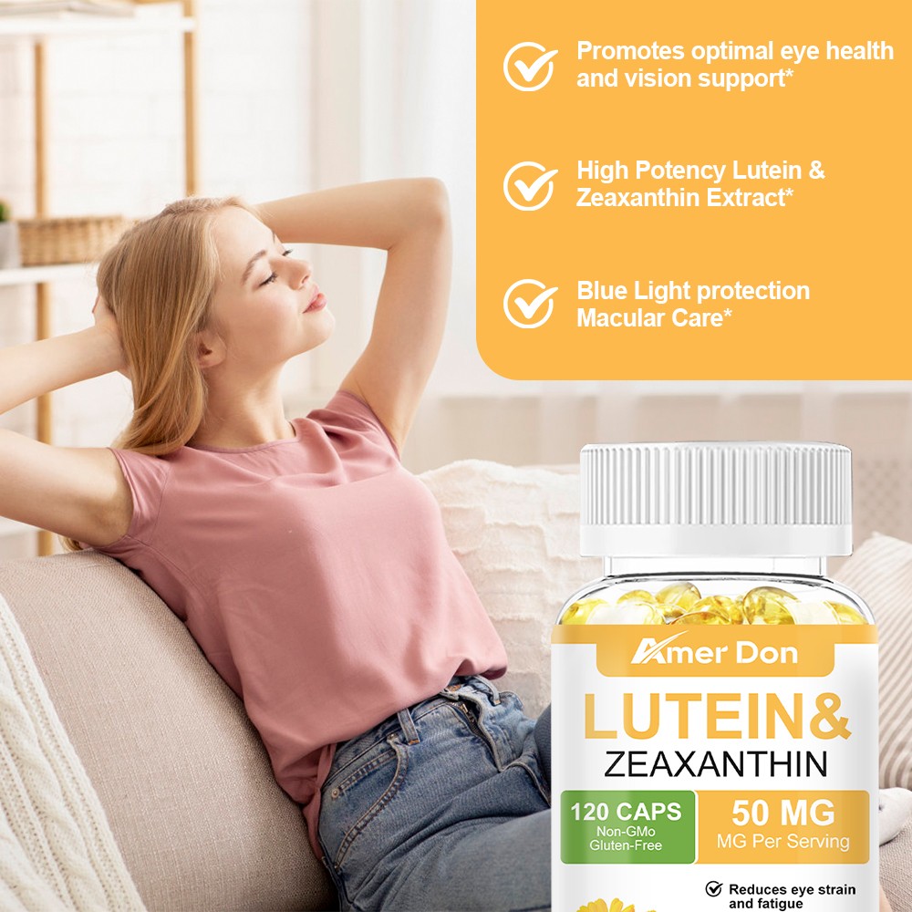 Triple Carotenoid Formula Eye Vitamins Lutein Zeaxanthin -120 Capsules EXP 07/26
