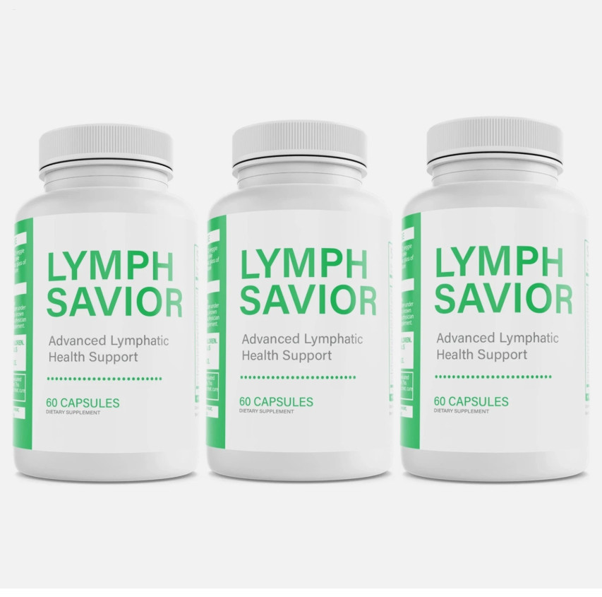 3X Lymph Savior Upgraded Lymphatic Health Support Dietary Supplement 60 Capsules