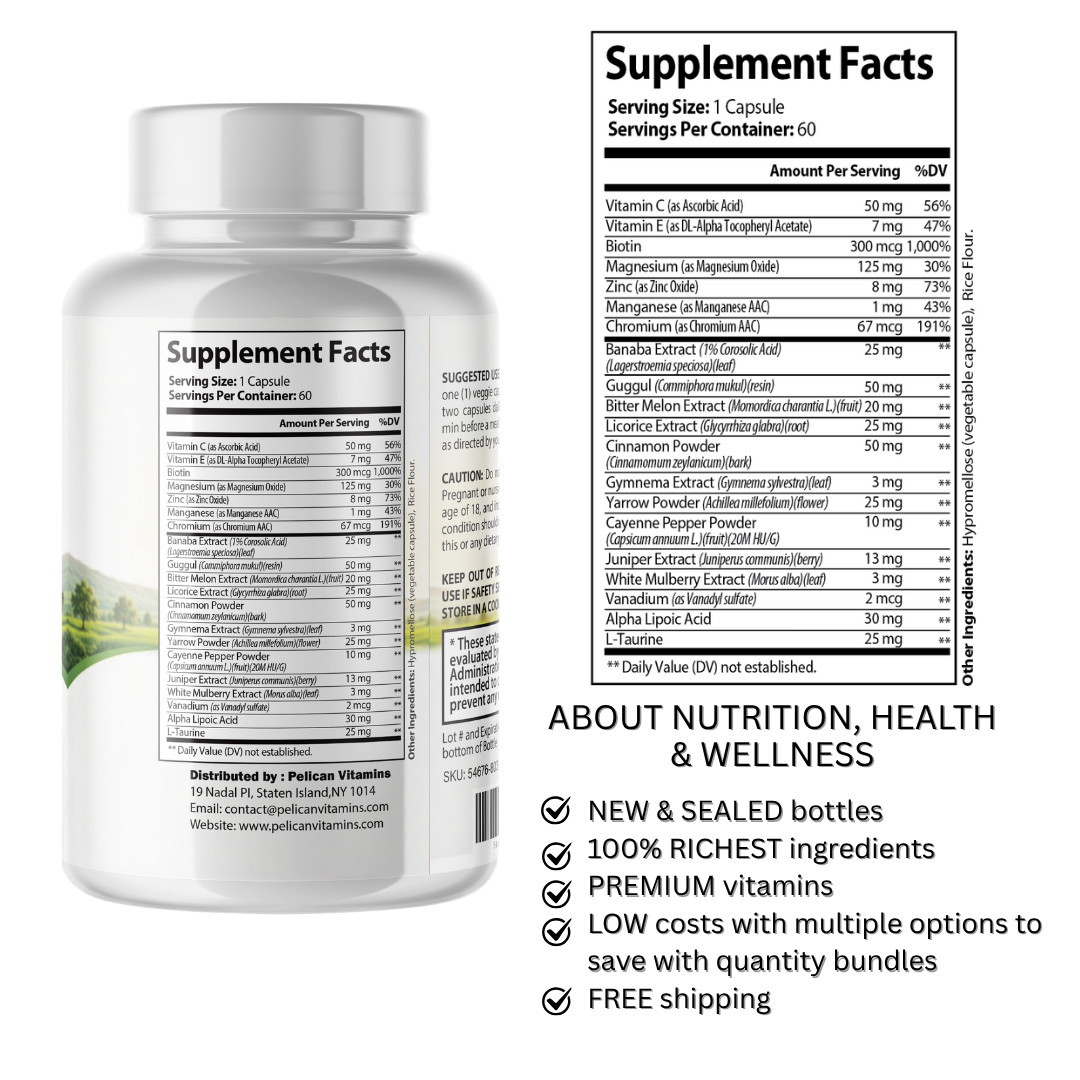 GlucoTree- Blood Support- 60 Capsules