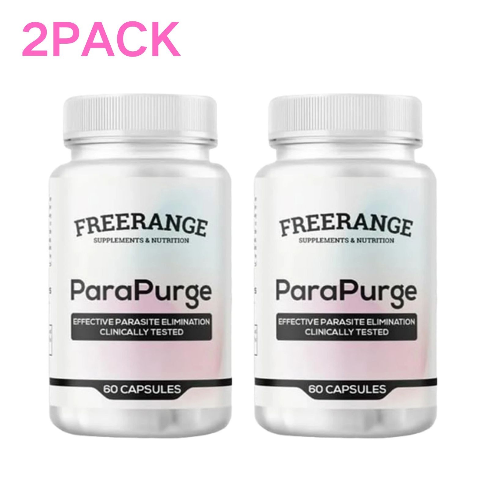 2 Pack FreeRange ParaPurge Advanced Parasite Cleanser 60 Capsules Para Purge bra