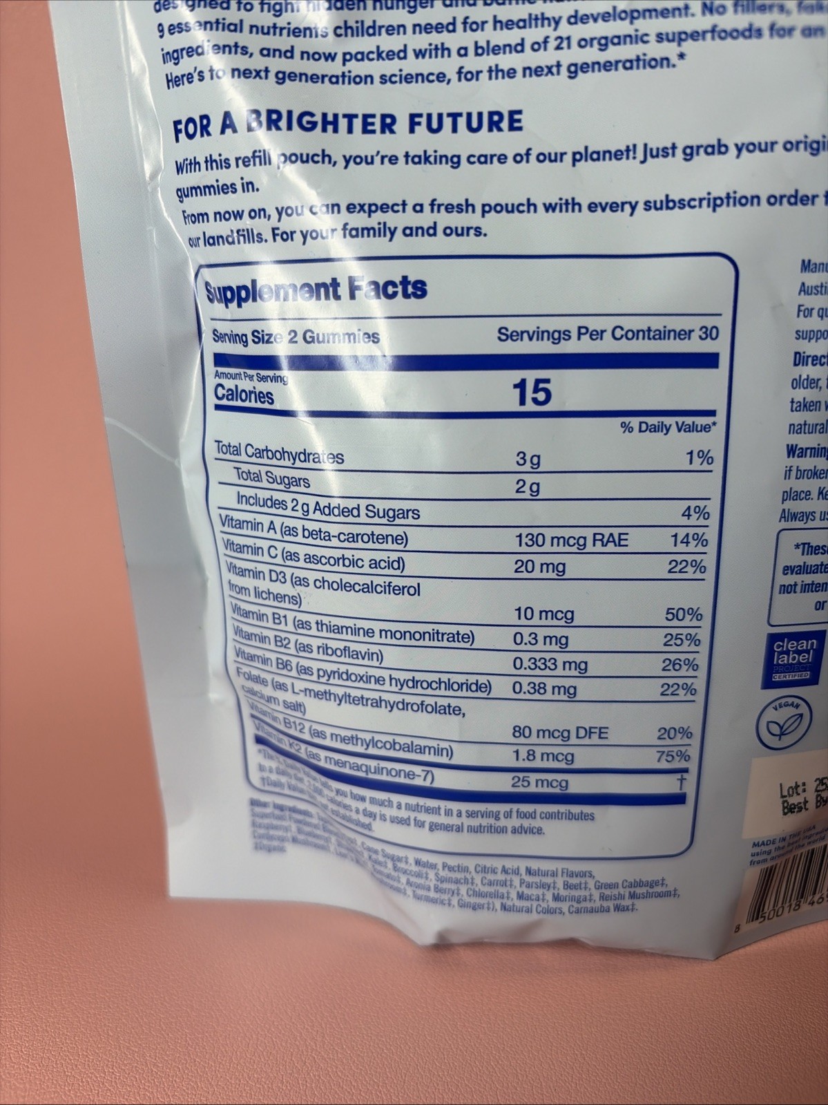 EXP:01/2027.First Day Kids Multivitamin Gummies Age 4+, 60 GUMMIES SUPPLEMENT