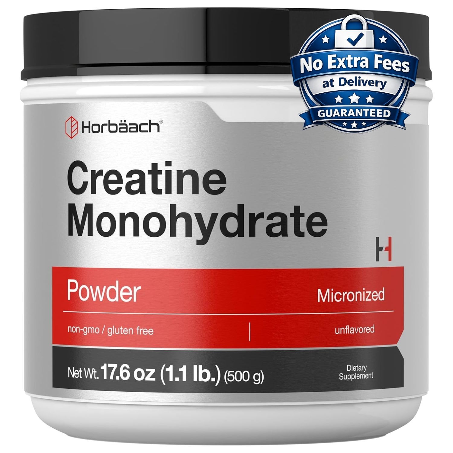 Micronized Creatine Monohydrate Powder Unflavored 1.1lb (17.6 oz) 100 Servings