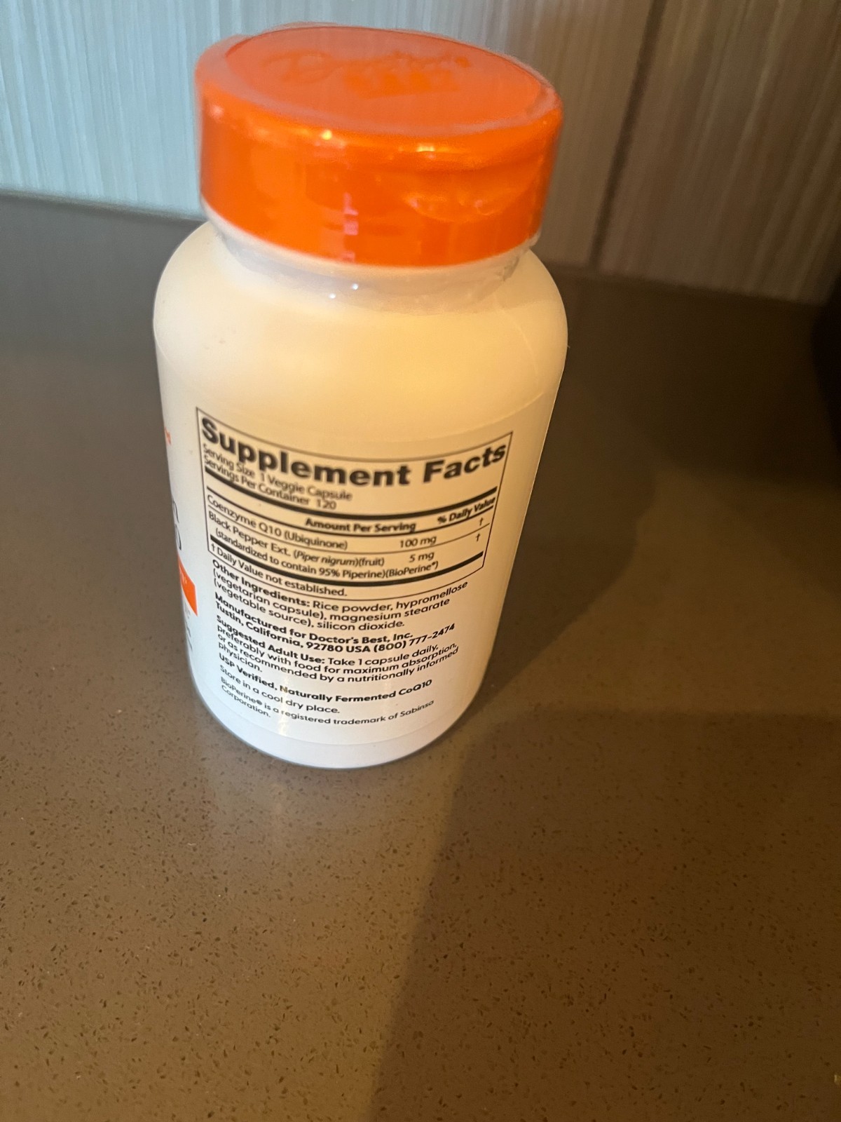 Doctor’s Best High Absorption CoQ10 100 mg, 120 Veggie Caps Exp 2/2028