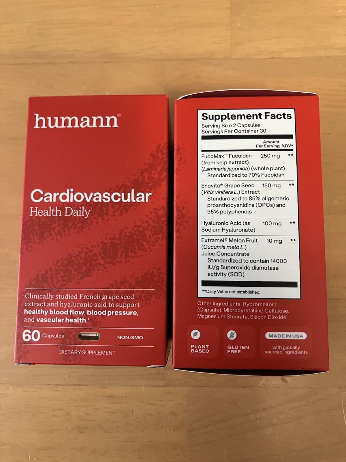 2 Pack, Humann Cardiovascular Health Daily 120 Caps. Total, Exp. 02/2028