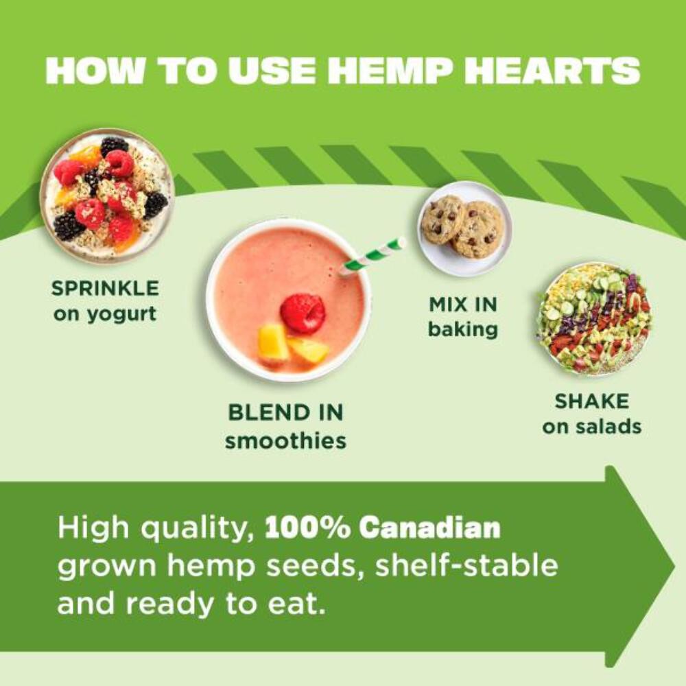 9/27 Manitoba Harvest Organic Hemp Seeds, 7oz, 10g Plant Based Protein and 12g O