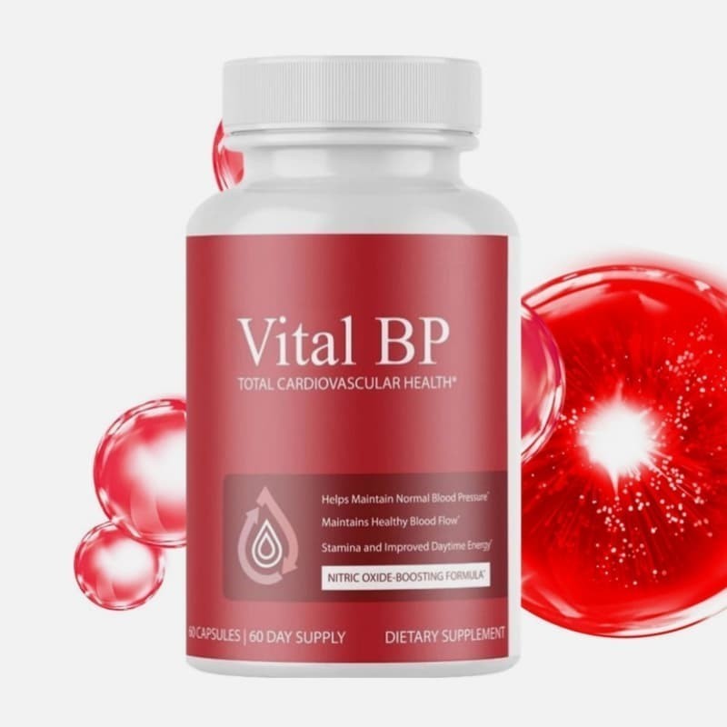1-3 Pack Vital BP Support Blood Flow – 60 Capsules Total Cardiovascular Health