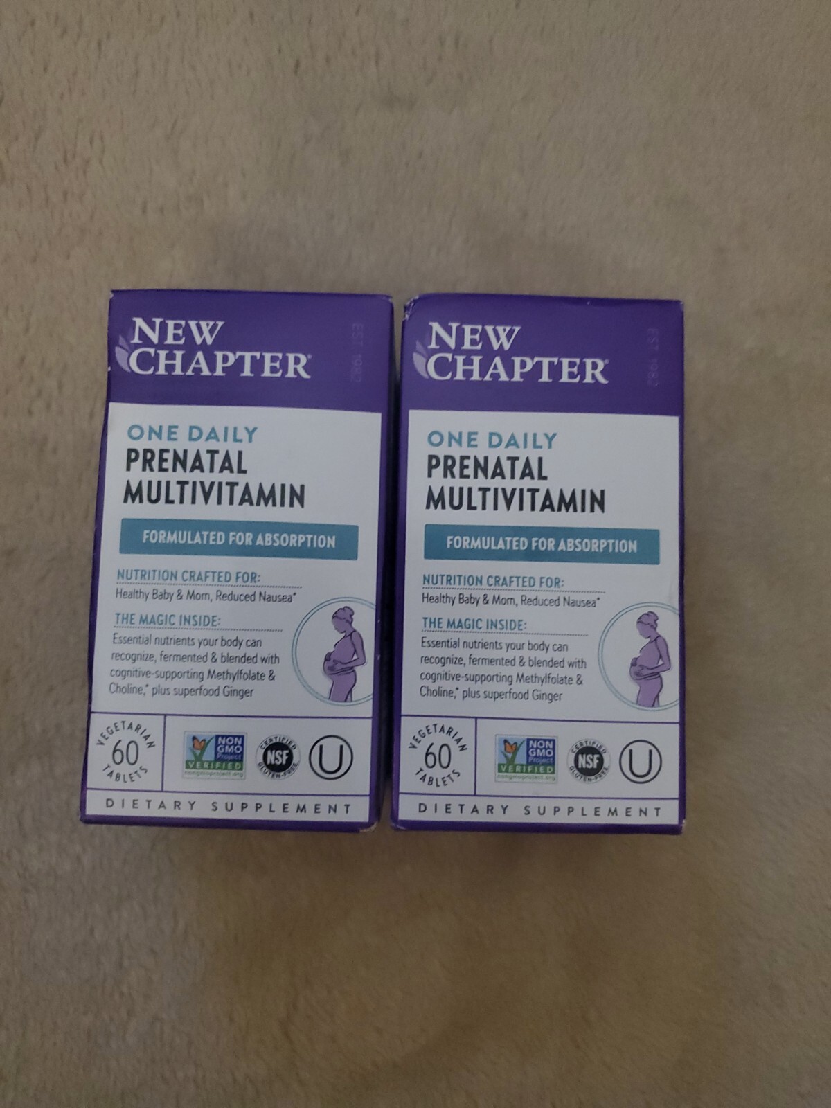 NEW CHAPTER ONE DAILY PRENATAL MULTIVITAMIN WOMEN TWO PACK COMBO EXP 12/24