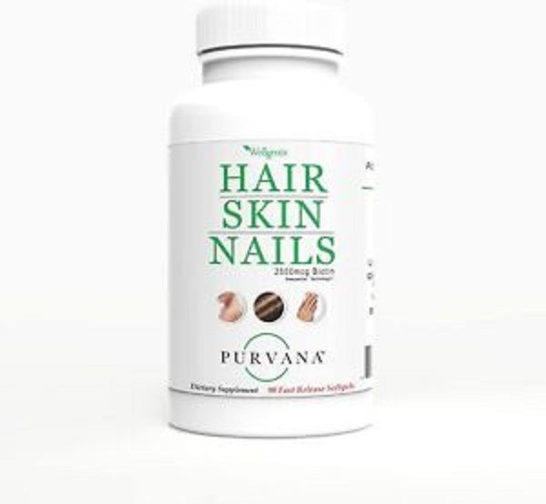 PURVANA Hair, Skin & Nails Wellgenix 90-Softgels Exp 06/26 – Same Day Ship