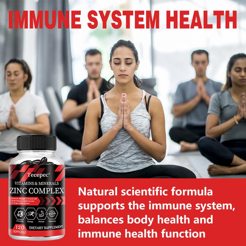 Multivitamin/Multimineral Supplement with Zinc Complex, Boost Energy, Immune