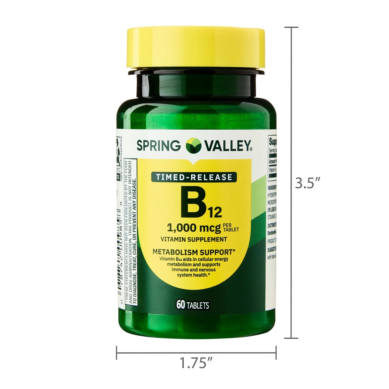 Spring Valley Vitamin B12 1000 Mcg Timed Release Tablets, 300 Count ( 1 PACK )