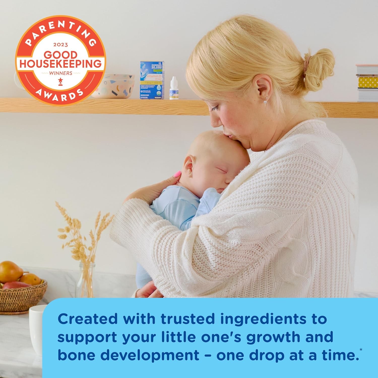 Vitamin D Drops for Babies Organic 0.11 fl oz No Artificial Color Support