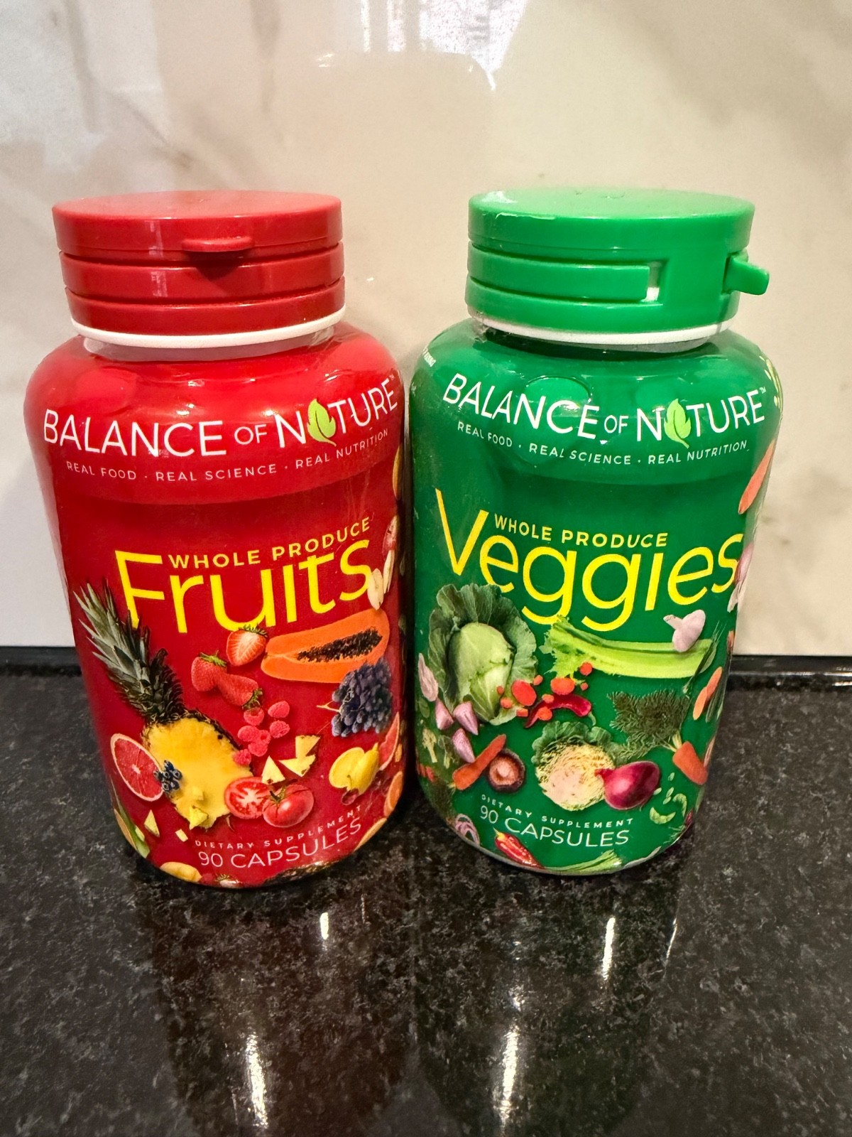 (2 Pack) Balance of Nature Fruits & Veggies-180 Count
