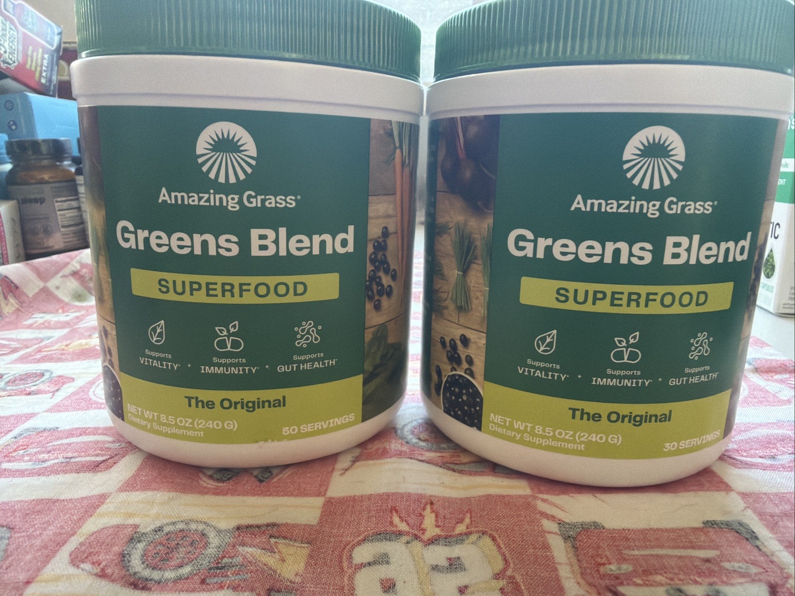 2X Amazing Grass Greens Blend Superfood The Original 8.5 oz 30 Servings Ex 12/26