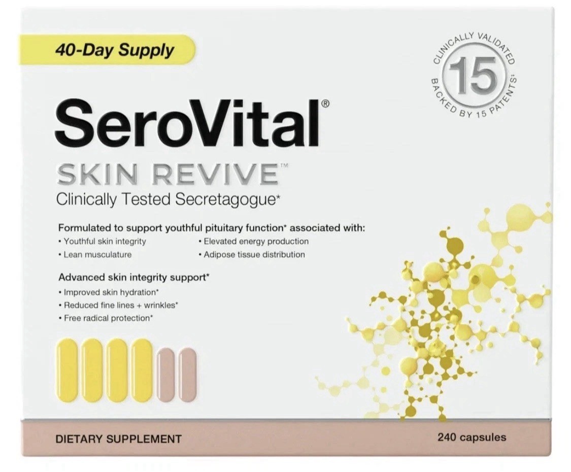 NEW SeroVital Skin Revive 240-capsules 40 Days Supply Dietary Supplements