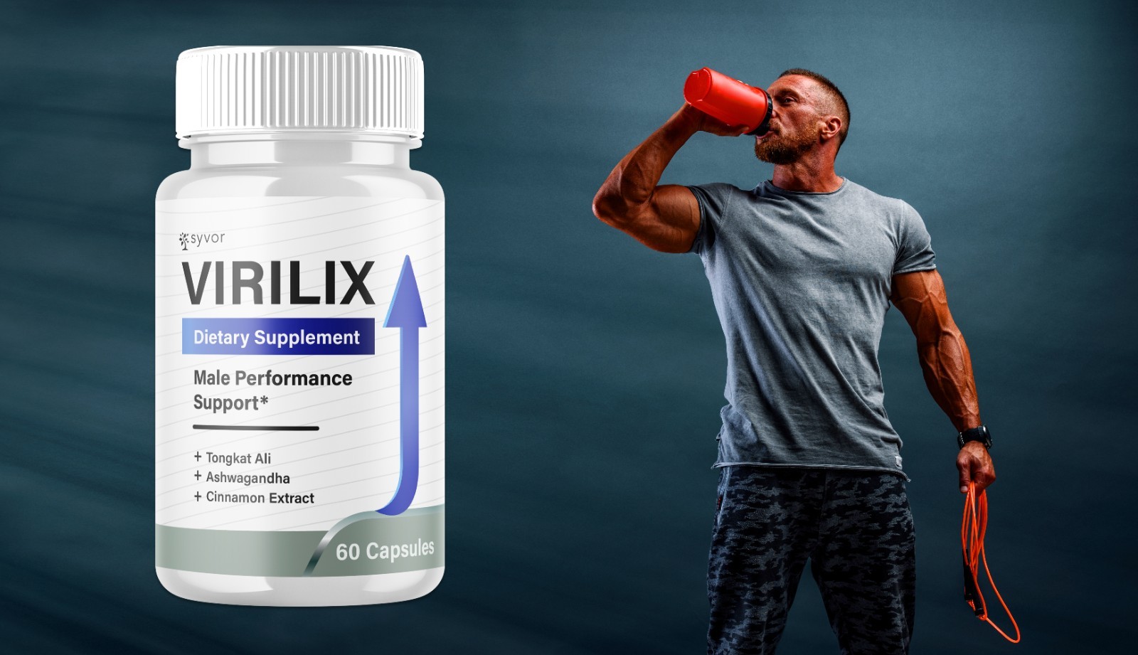 (2 Pack) Virilix Male Support Supplement Advanced Formula Viri Lix 120 Capsules