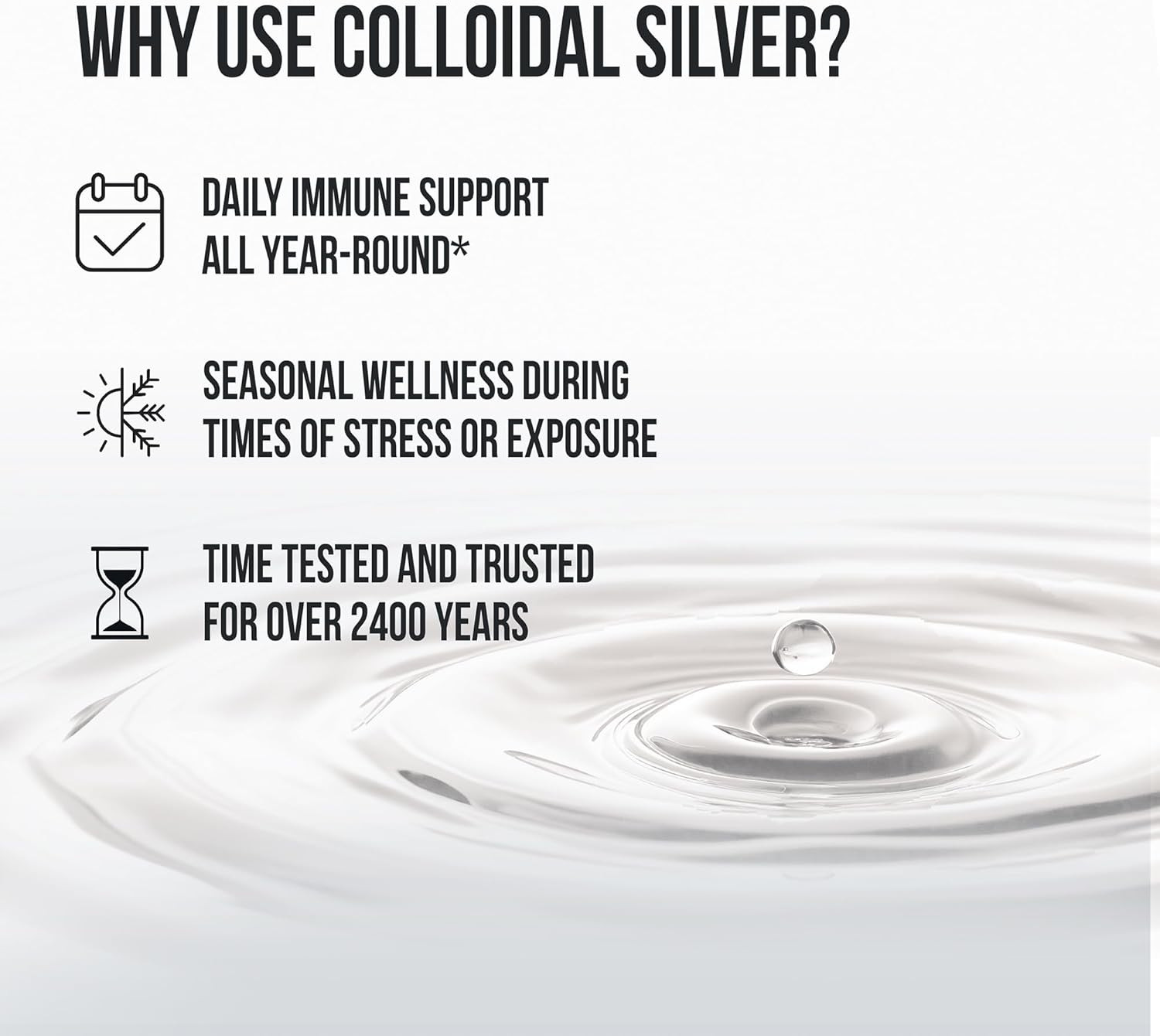 Immune Support – Colloidal Silver Hydrosol, 4 Fl Oz