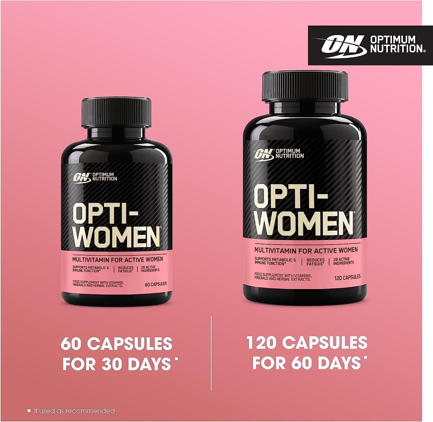 Optimum Nutrition Opti-Women MultiVitamin Capsules – 120 Count