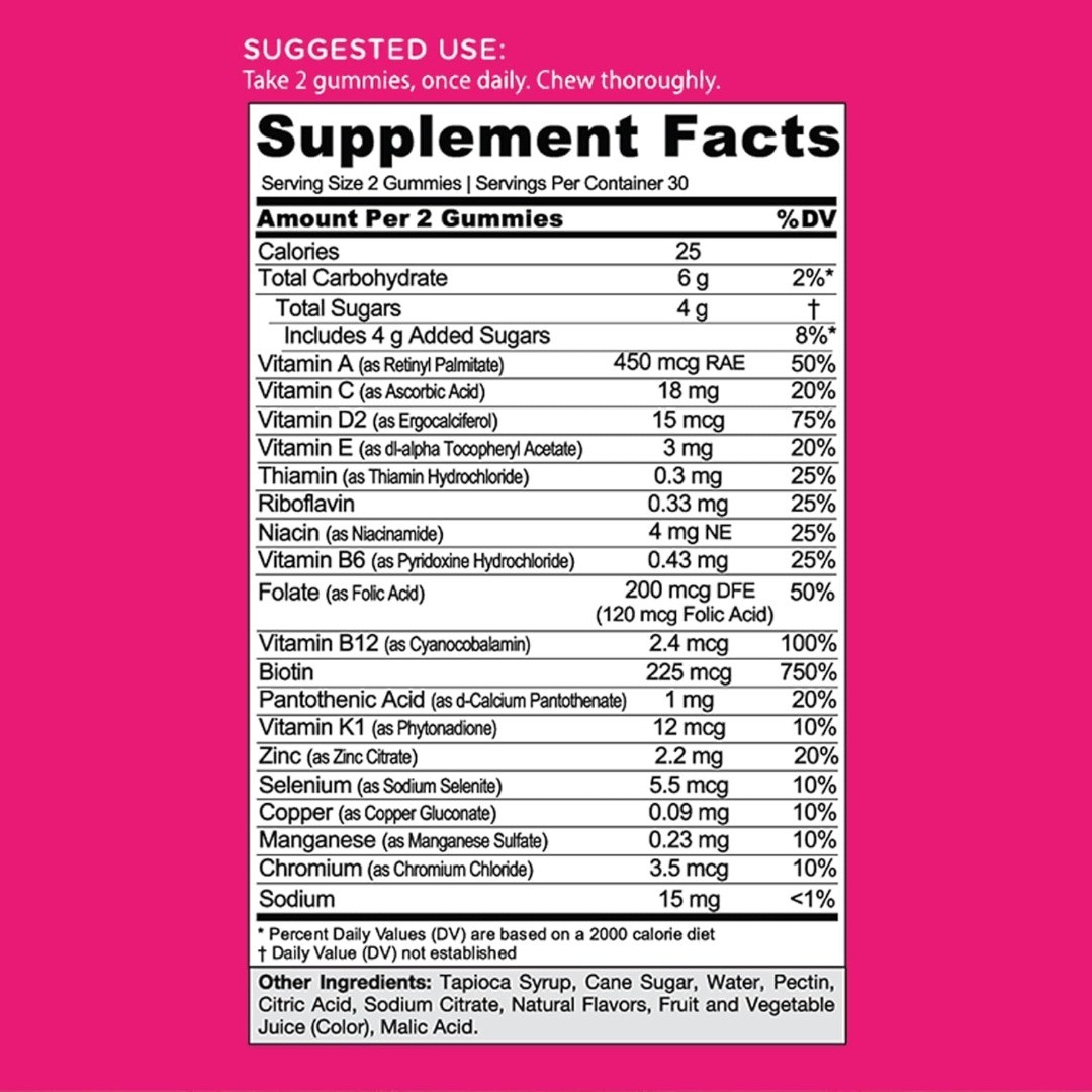 (2 Pack) Goli Women’s Multi Gummies 60 Count – Complete Daily Multivitamin