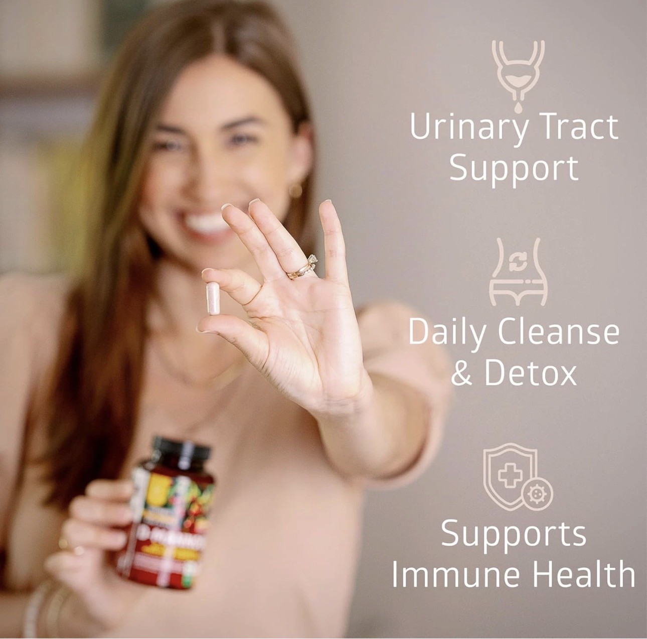 Premium D Mannose with Cranberry and Hibiscus [Max Strength, 1350Mg] 120 Capsule