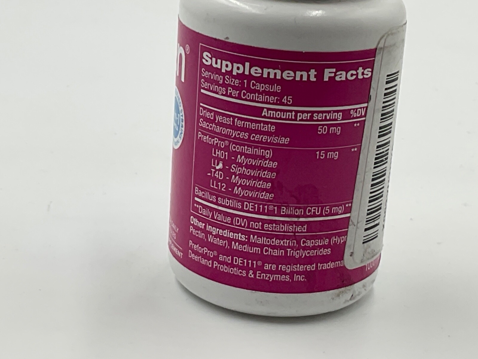 Florajen Complete Triple Action Probiotic Prebiotic & Postbiotic 45 Cap Ex 12/24