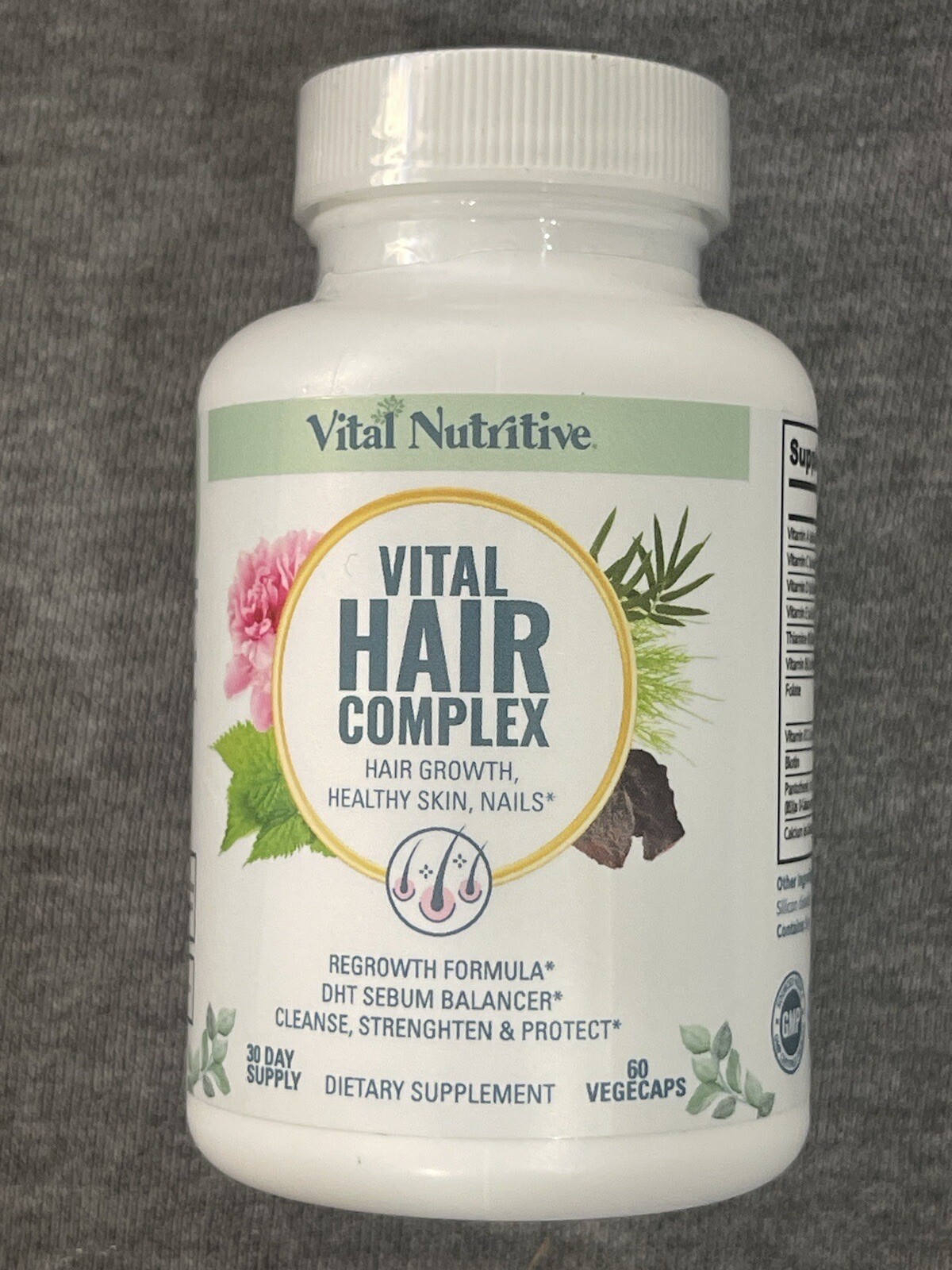 VITAL NUTRITIVE Vital Hair Complex – Hair Growth Vitamins for Men and Women -…