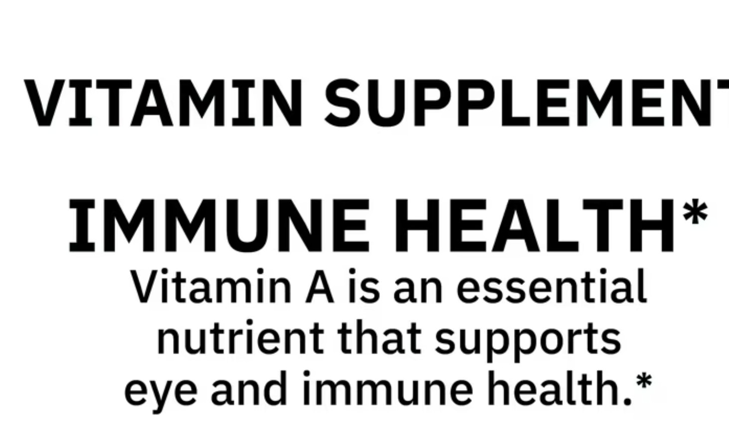 Spring Valley Vitamin A 2400 mcg 250 Softgels Dietary Supplement