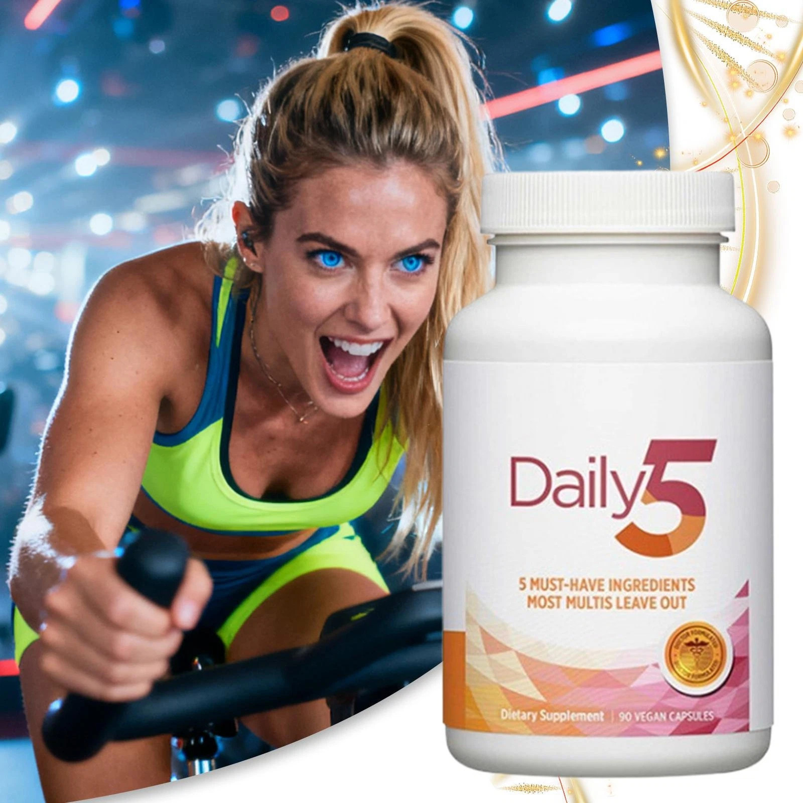 1-3 Bottles Doctors’ Preferred Daily5 Dietary Vegan Capsules 90 Supplement