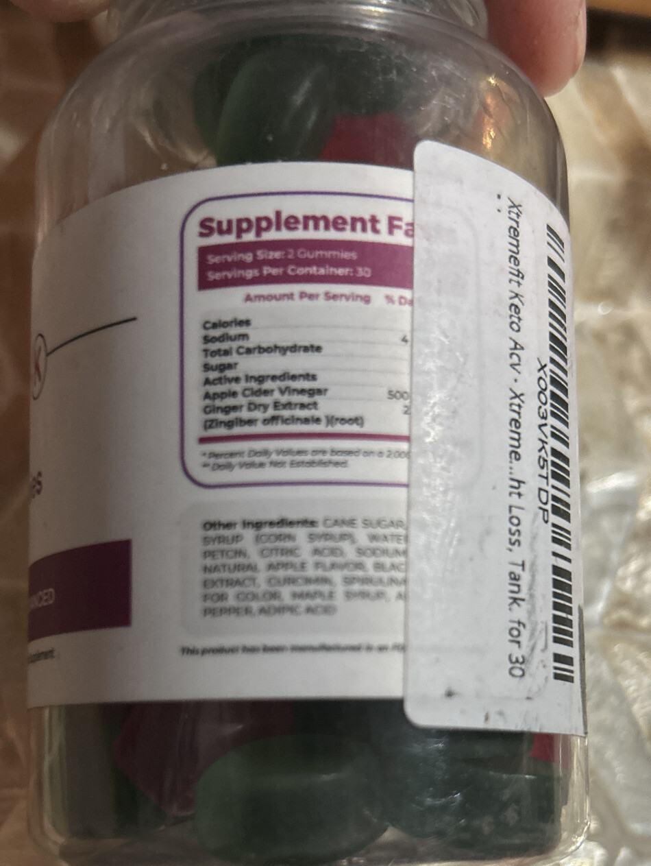 Xtremefit Keto ACV Gummies 60 Expires 2/2025