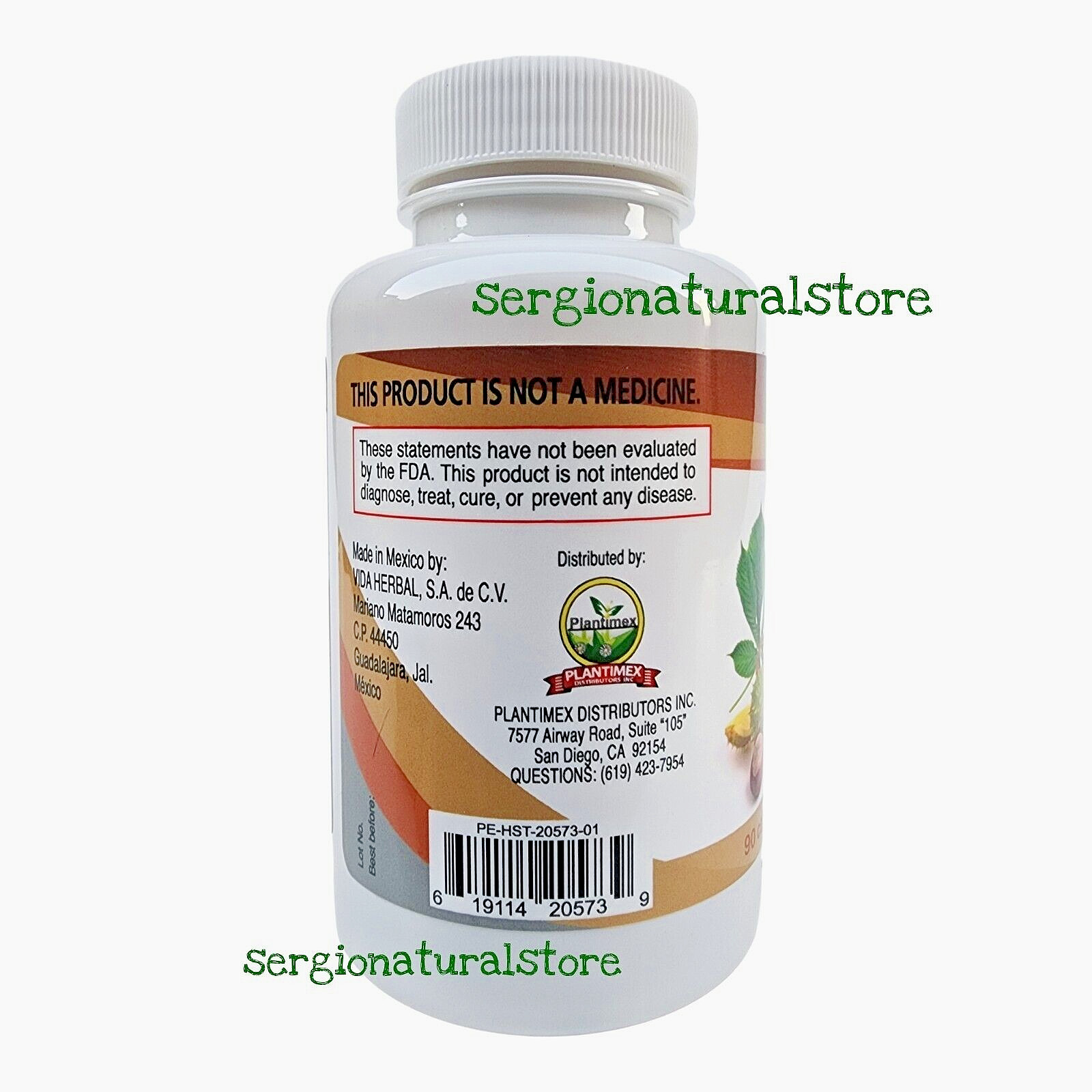 CASTANO DE INDIAS EXTRACT LEG VERICOSE HEMORRHOIDS 90 CAPSULES 0.017 oz. EACH