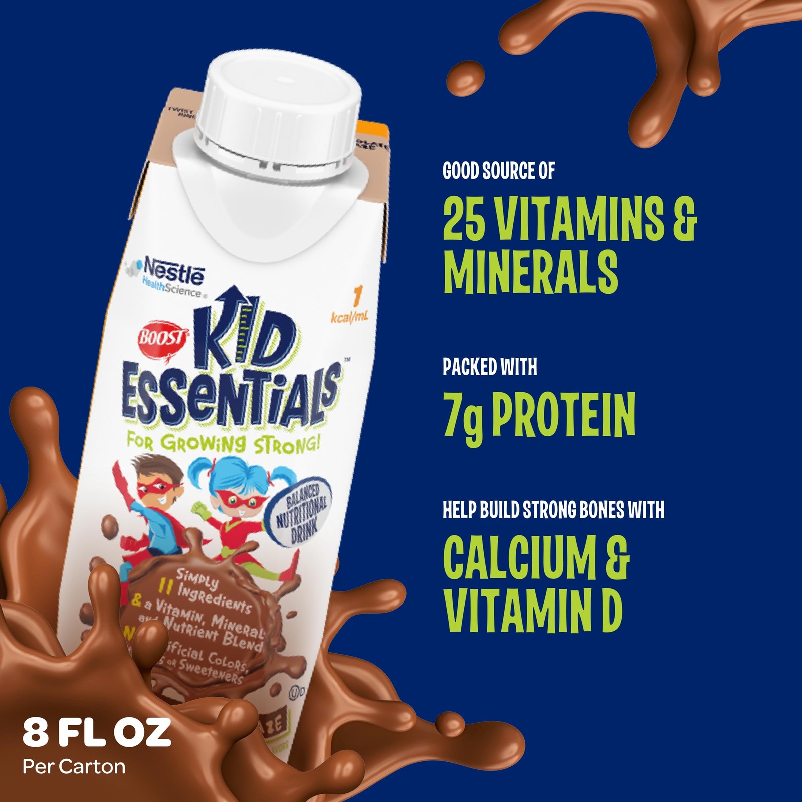 Boost Kid Essentials 1.0 Chocolate Craze 24 X 8 Fl Oz Carton 00043900913599